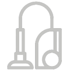 logo aspirateur pour les services de ménage à domicile Lauclean